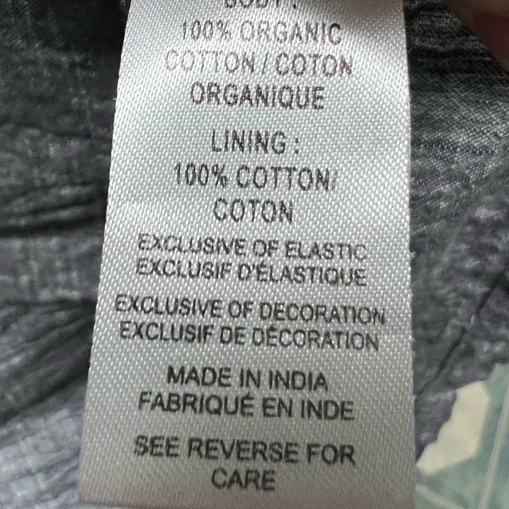 Aventura 100% Organic Cotton Sleeveless Top Fair Trade size Large - Picture 5 of 6